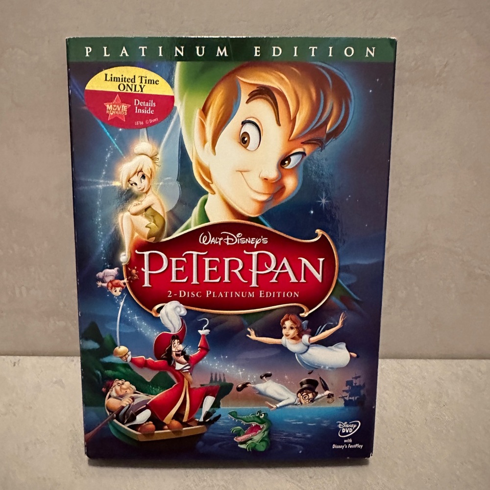 Peter Pan (DVD, 2007, 2-Disc Set, Platinum Edition) Includes Slipcover